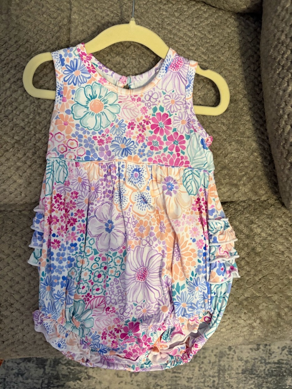 Little Sleepies doodle blooms bubble romper 18-24 months